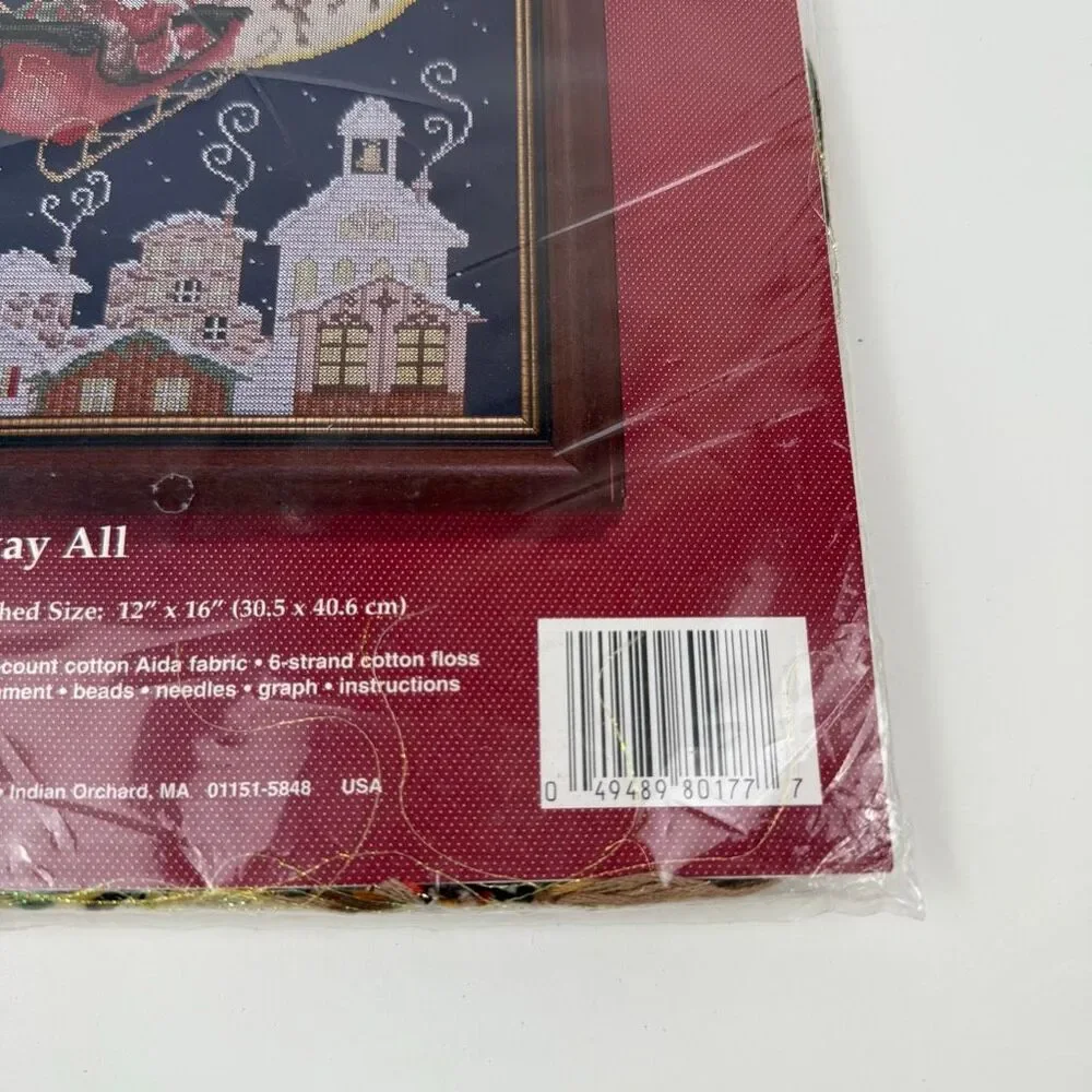 Janlynn Now Dash Away All‎ Christmas Counted Cross Stitch #80-177